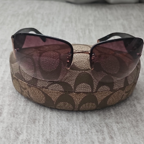 Coach Black and Brown Sunglasses - Picture 1 of 5